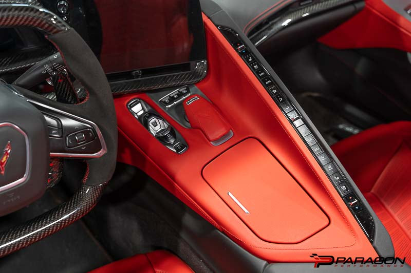 CCS C8 Corvette Carbon Fiber Center Console Overlay | Paragon