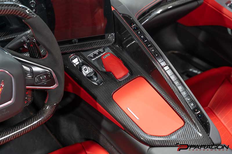 ガーバー 3467 コンプリート フラットセージ CCS C8 Corvette Carbon Fiber Center Console Overlay | Paragon