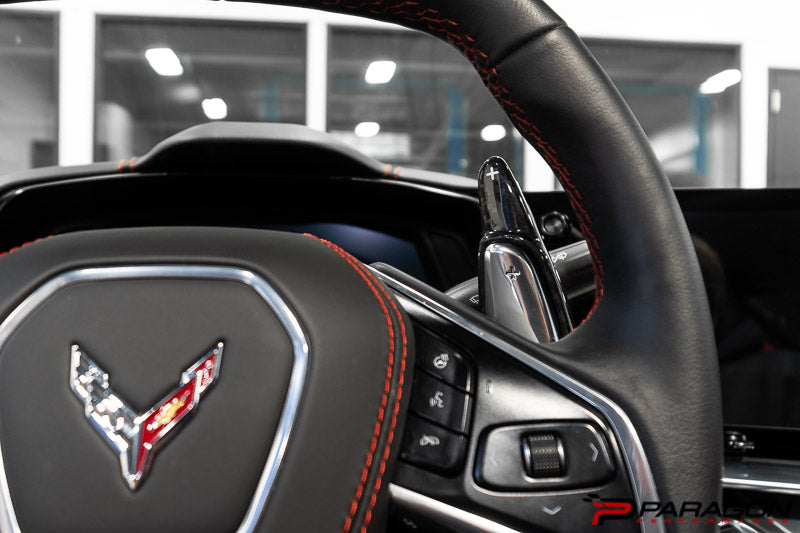CCS C8 Corvette Carbon Fiber Paddle Shifter Extenders