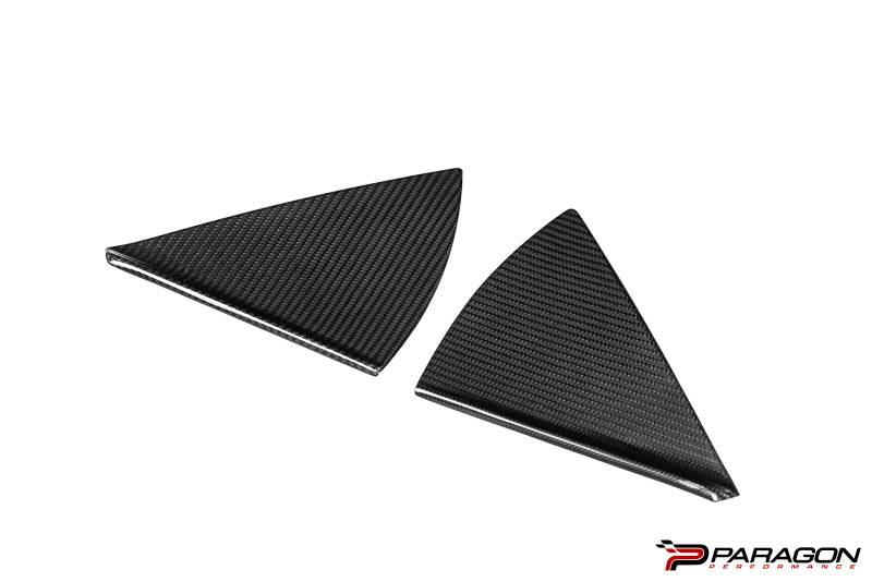 CCS C8 Corvette Convertible Carbon Fiber B Pillar Trim Overlay - HTC