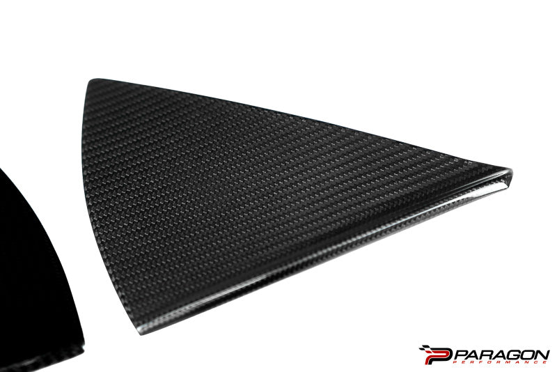 CCS C8 Corvette Convertible Carbon Fiber B Pillar Trim Overlay - HTC