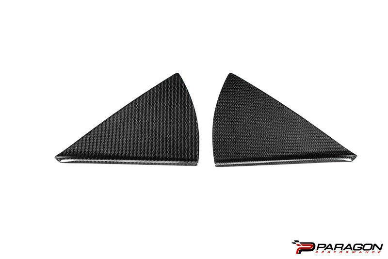 CCS C8 Corvette Convertible Carbon Fiber B Pillar Trim Overlay - HTC