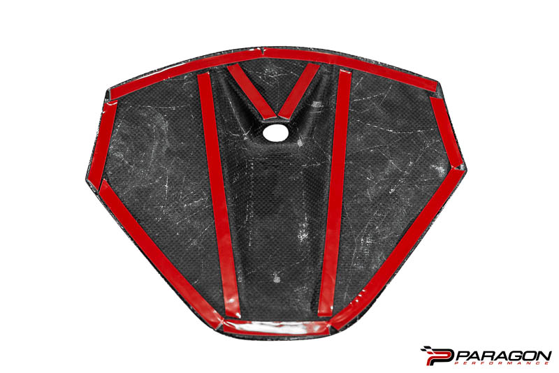 CCS C8 Corvette Carbon Fiber Rear Camera Overlay - Coupe Only