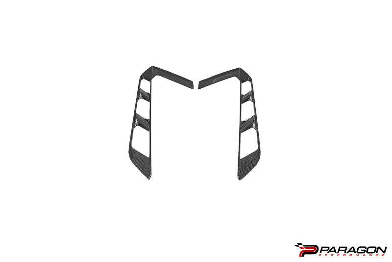 CCS C8 Corvette Carbon Fiber Rear Hatch Vent Overlays