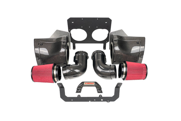 コアストレーチ　AIR PLIE Corsa 23+ Chevy C8 Z06 Carbon Fiber Air Intake w/ DryTech Filter
