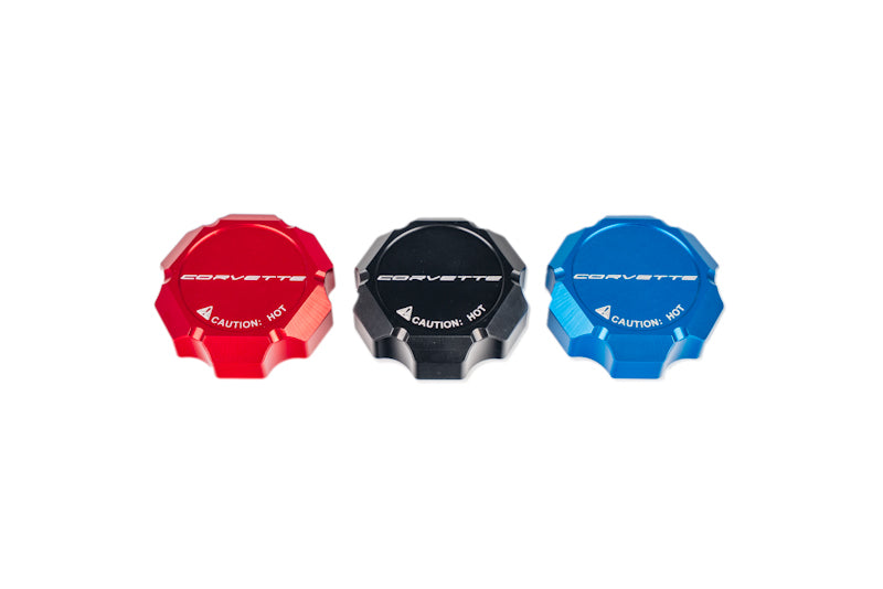 C8 Corvette Coolant Cap Cover - Black, Blue or Red