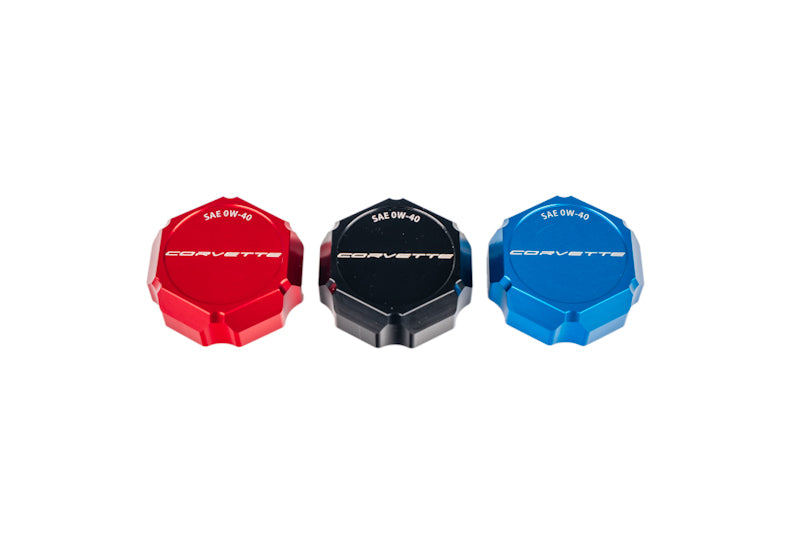C8 Corvette Oil Cap Cover - Black, Blue or Red