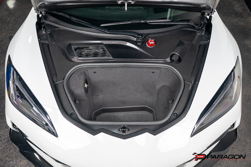 CCS C8 Carbon Fiber Frunk Surround - 4pc kit