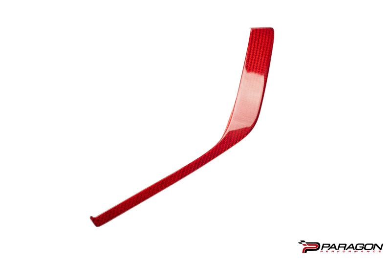 CCS C8 Corvette Carbon Fiber 3PC Upper Dashboard Trim - RED