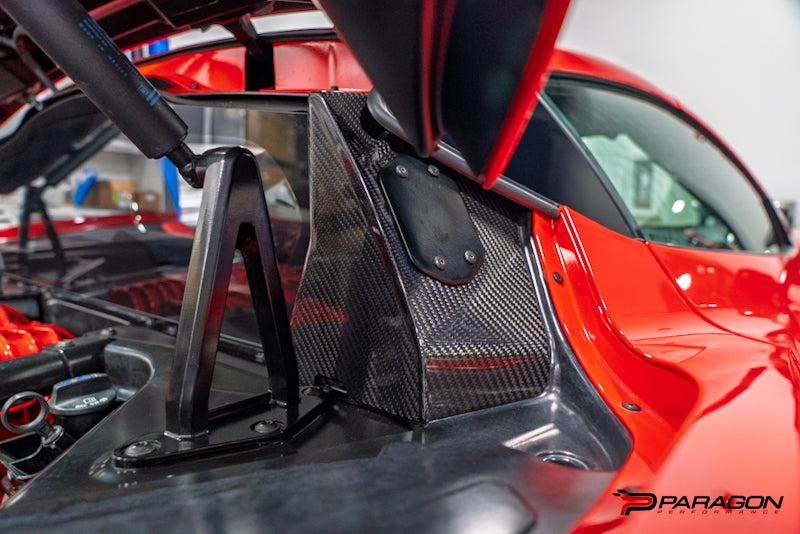 C8 Corvette O6G-Ultra B-Pillar Covers - Carbon Fiber