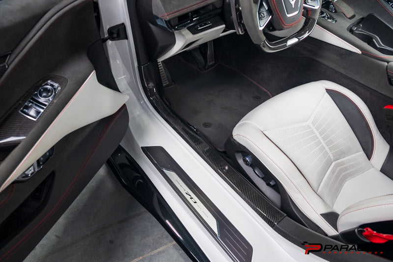 CCS C8 Corvette Carbon Fiber Inner Door Sill Panel 