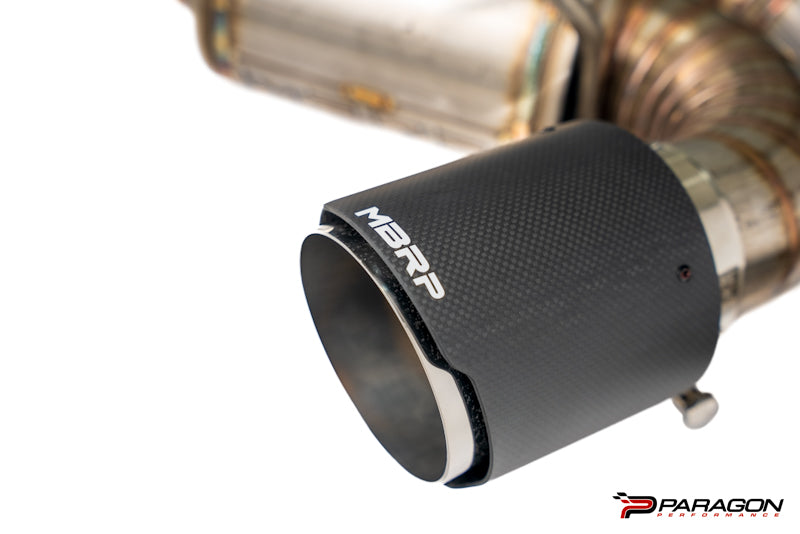 MBRP C8 Corvette 3" Stainless Steel NPP Valved Catback Exhaust - Quad Tips w/ Carbon Fiber Tips