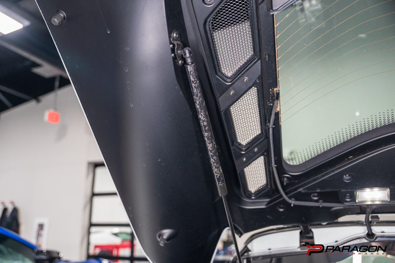 Paragon Performance C8 Corvette Carbon Fiber Hood Struts - Forged 