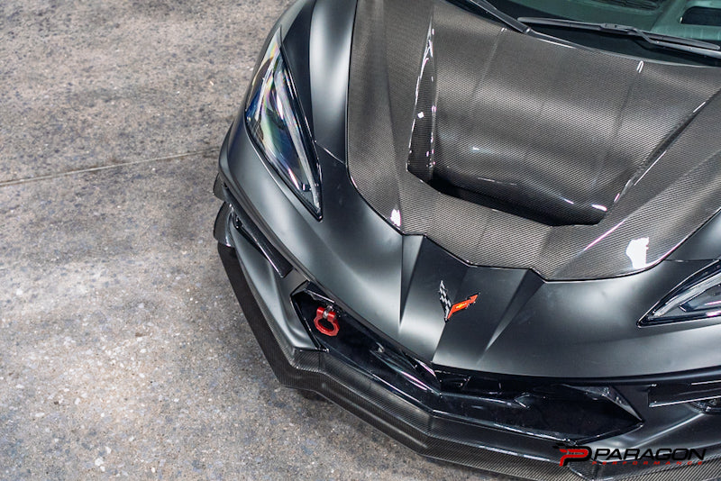 Span Racing C8R Carbon Fiber Front Hood - Paragon Performance