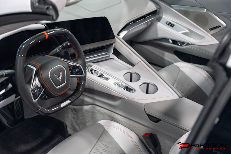 CCS 26+ C8 Corvette Carbon Fiber Center Console Trim Cover Kit