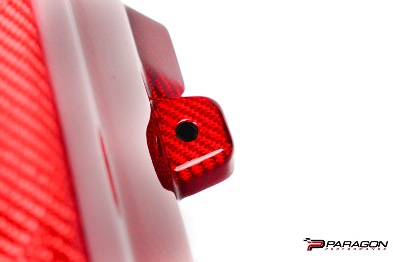 Paragon C8 Corvette Red Carbon Fiber Engine Cover