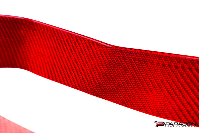 CCS C8 Corvette Red Carbon Fiber Gauge Cluster Trim Overlay