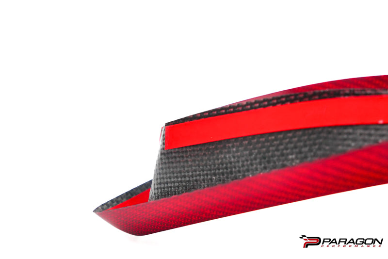 CCS C8 Corvette Red Carbon Fiber Gauge Cluster Trim Overlay