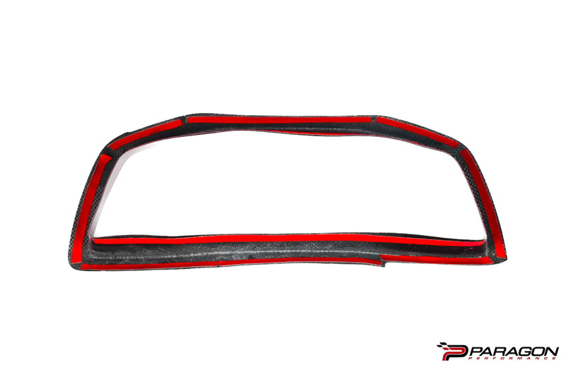CCS C8 Corvette Red Carbon Fiber Gauge Cluster Trim Overlay