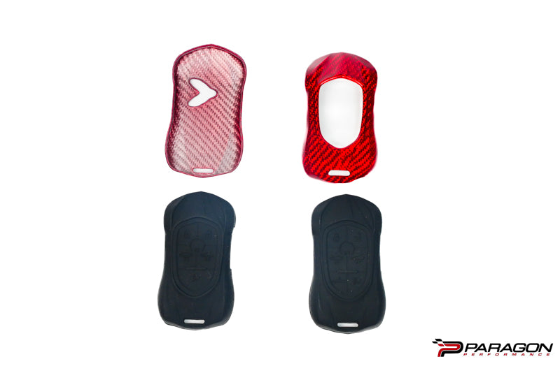 C8 Corvette Carbon Fiber Key Cover Car Shape