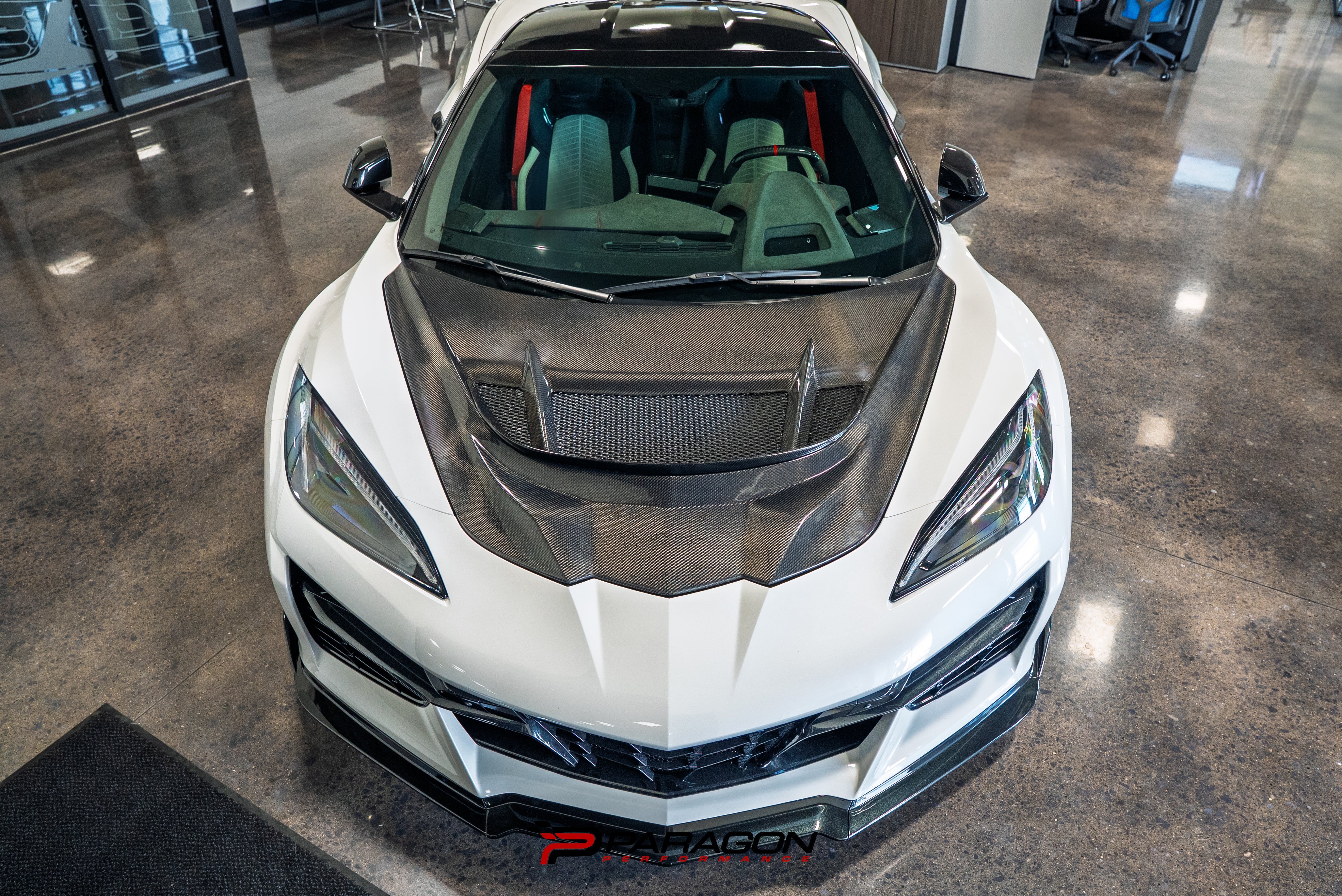 C8 Corvette ZR1 Double Sided Carbon Fiber Hood| Paragon Performance