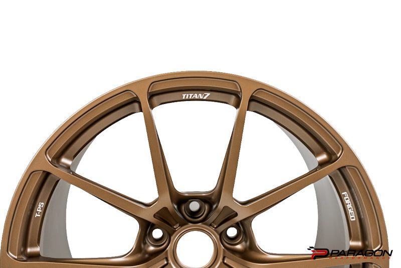 Titan 7 T-P5 18x10.5 19x12 5x120 Chevrolet C8 Corvette - Techna Bronze