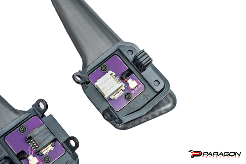 MadTrace C8 Corvette Clubsport Magnetic Shift Paddle Set - Matte Carbon Fiber