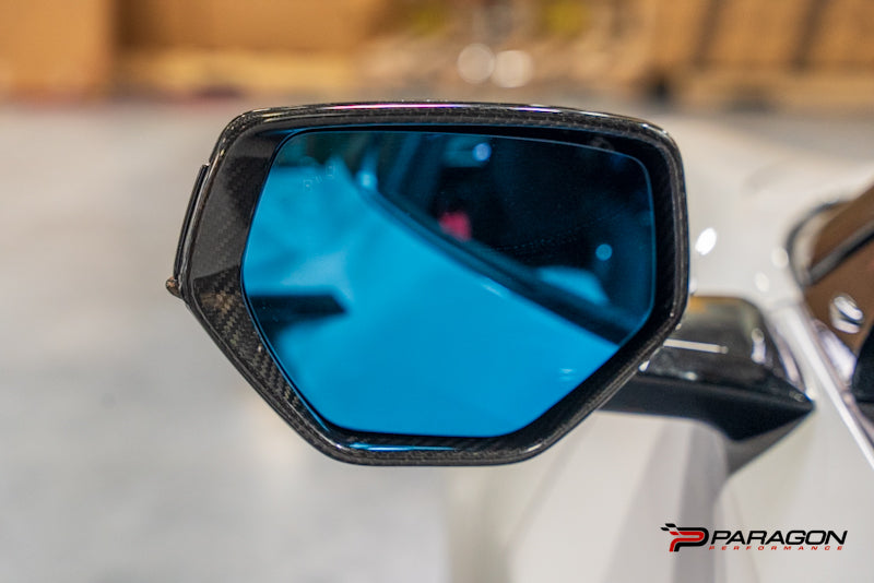 CCS C8 Corvette Carbon Fiber Mirror Inlays - Left & Right