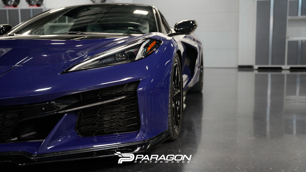 C8 Corvette Widebody 7mm Hub Centric Front Wheel Spacers With Extended Titanium Lug Nuts