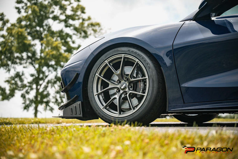 Verus Engineering Front Splitter Endplates, WF Spec - Corvette Stingray C8