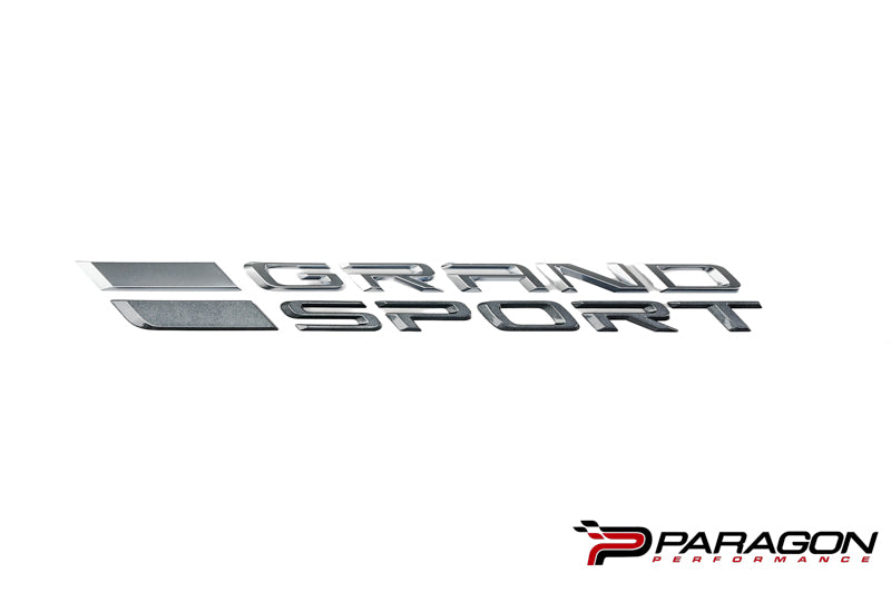 GM OEM Grand Sport Script Emblem Pair