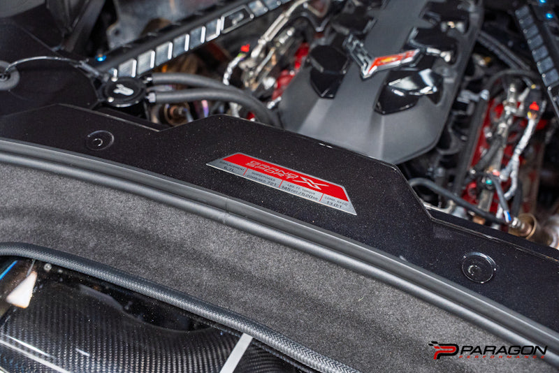 C8 Corvette Grand Sport X LS6 Engine Spec Plaque