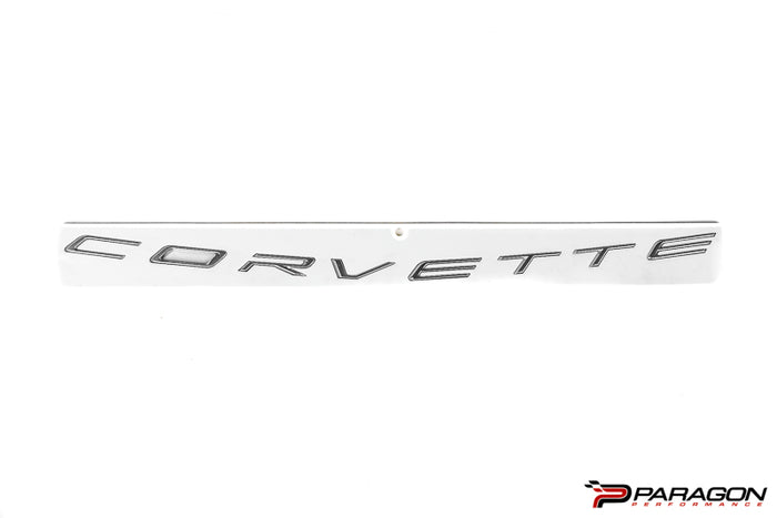 C8 Corvette Chrome / Silver Nameplate - Stingray