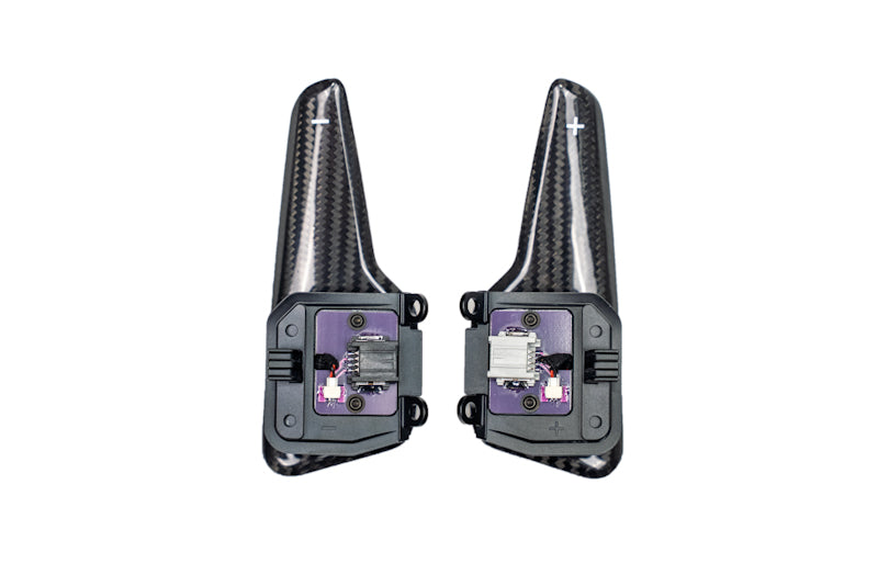 MadTrace C8 Corvette Clubsport Magnetic Shift Paddle Set - Gloss Carbon Fiber