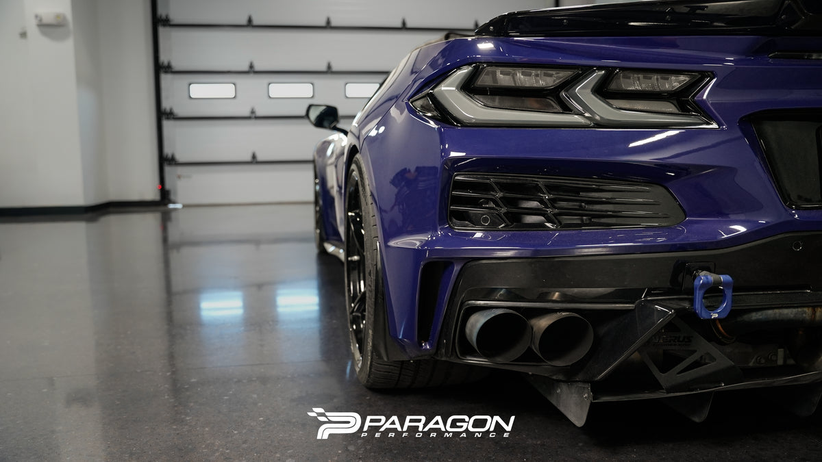C8 Corvette Widebody 7mm Hub Centric Front Wheel Spacers With Extended Titanium Lug Nuts