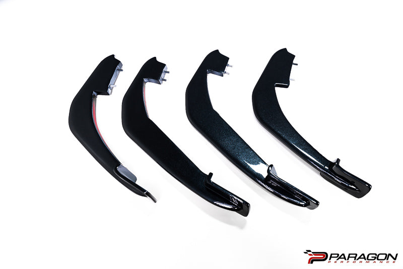 Paragon Performance C8 Corvette Rear Diffuser Strakes - Carbon Flash