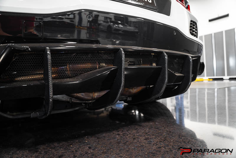Paragon C8 Corvette Rear Diffuser Strakes - Carbon Fiber