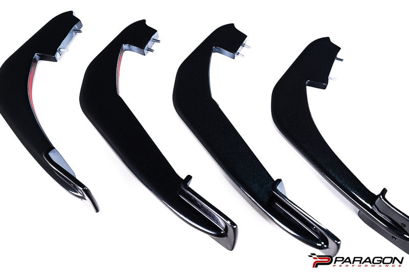 Paragon C8 Corvette Rear Diffuser Strakes - Carbon Flash
