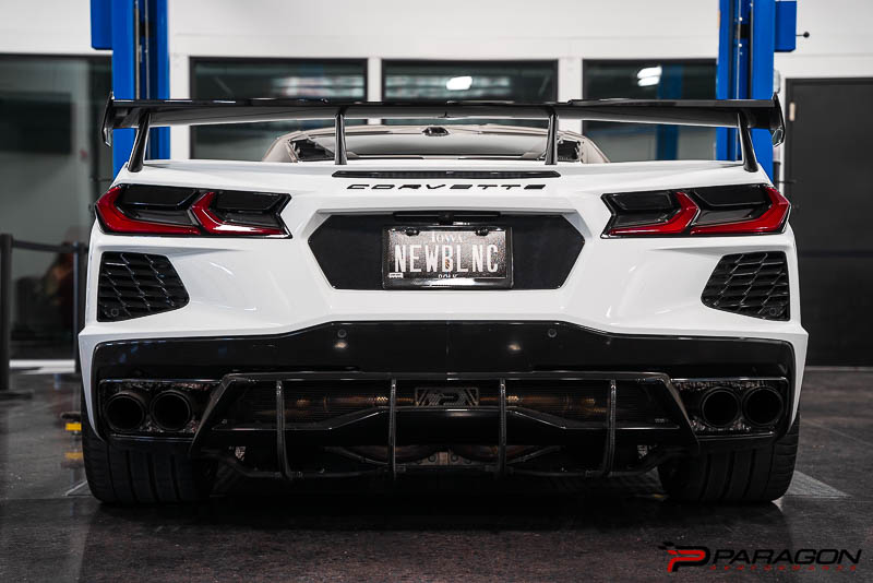 Paragon C8 Corvette Rear Diffuser Strakes - Carbon Fiber