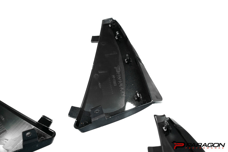 Paragon C8 Corvette Extended Splash Guards - Carbon Flash