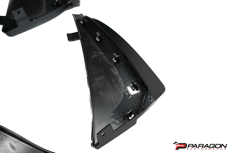 Paragon C8 Stingray Corvette Extended Splash Guards in Carbon Flash