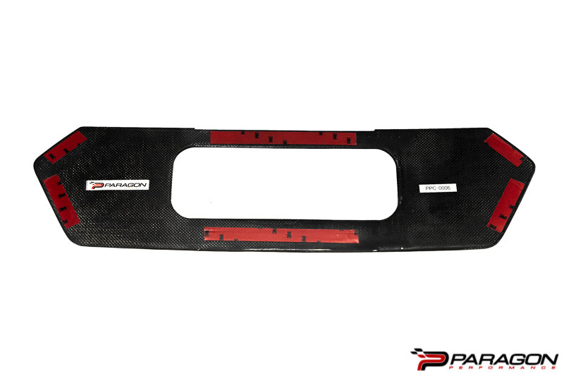 Paragon Performance C8 Corvette License Plate Insert - Carbon Fiber or