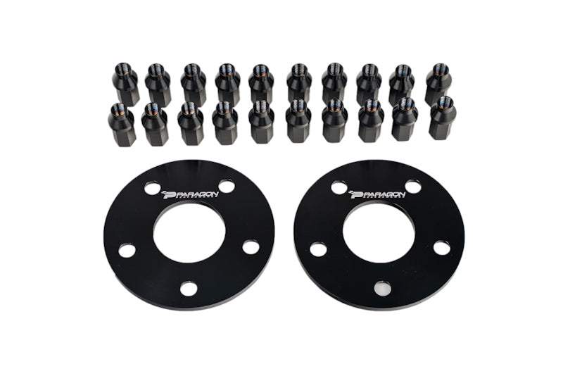 C8 Corvette Widebody 7mm Hub Centric Front Wheel Spacers With Extended Titanium Lug Nuts