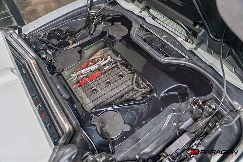 Paragon C8 Carbon Flash Painted Clear Engine Cover - 3 Cap - ZR1, ZR1X, ERAY, GSX - Convertible