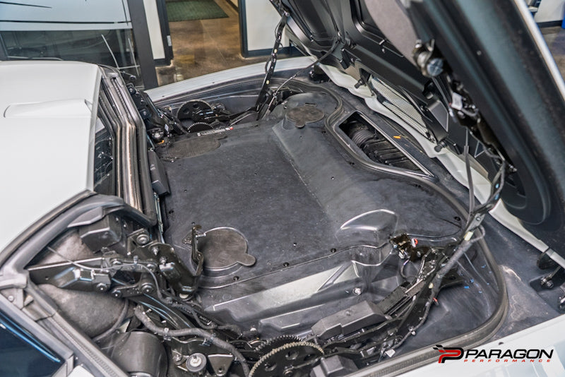 Paragon C8 Carbon Flash Painted Clear Engine Cover - 3 Cap - ZR1, ZR1X, ERAY, GSX - Convertible
