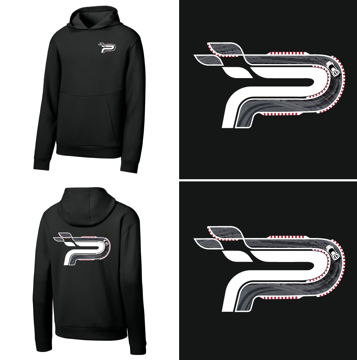 Paragon Performance Black Track Hoodie