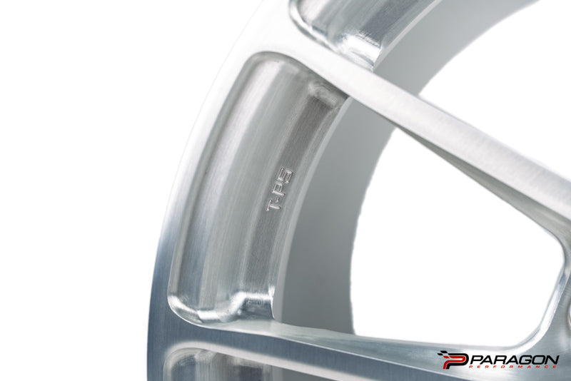 Titan 7 T-P5 18x10.5 19x12 5x120 Chevrolet C8 Corvette - Brushed Clear