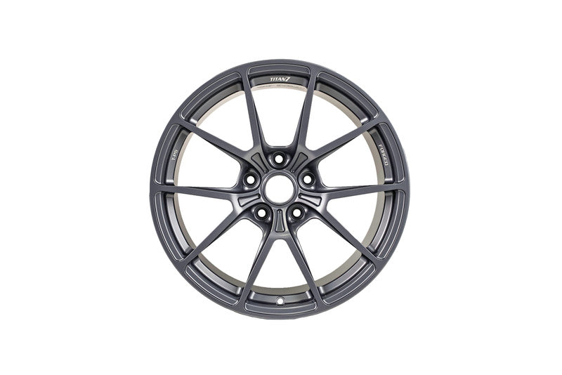 Titan 7 T-P5 18x10.5 19x12 5x120 Chevrolet C8 Corvette - Satin Titanium