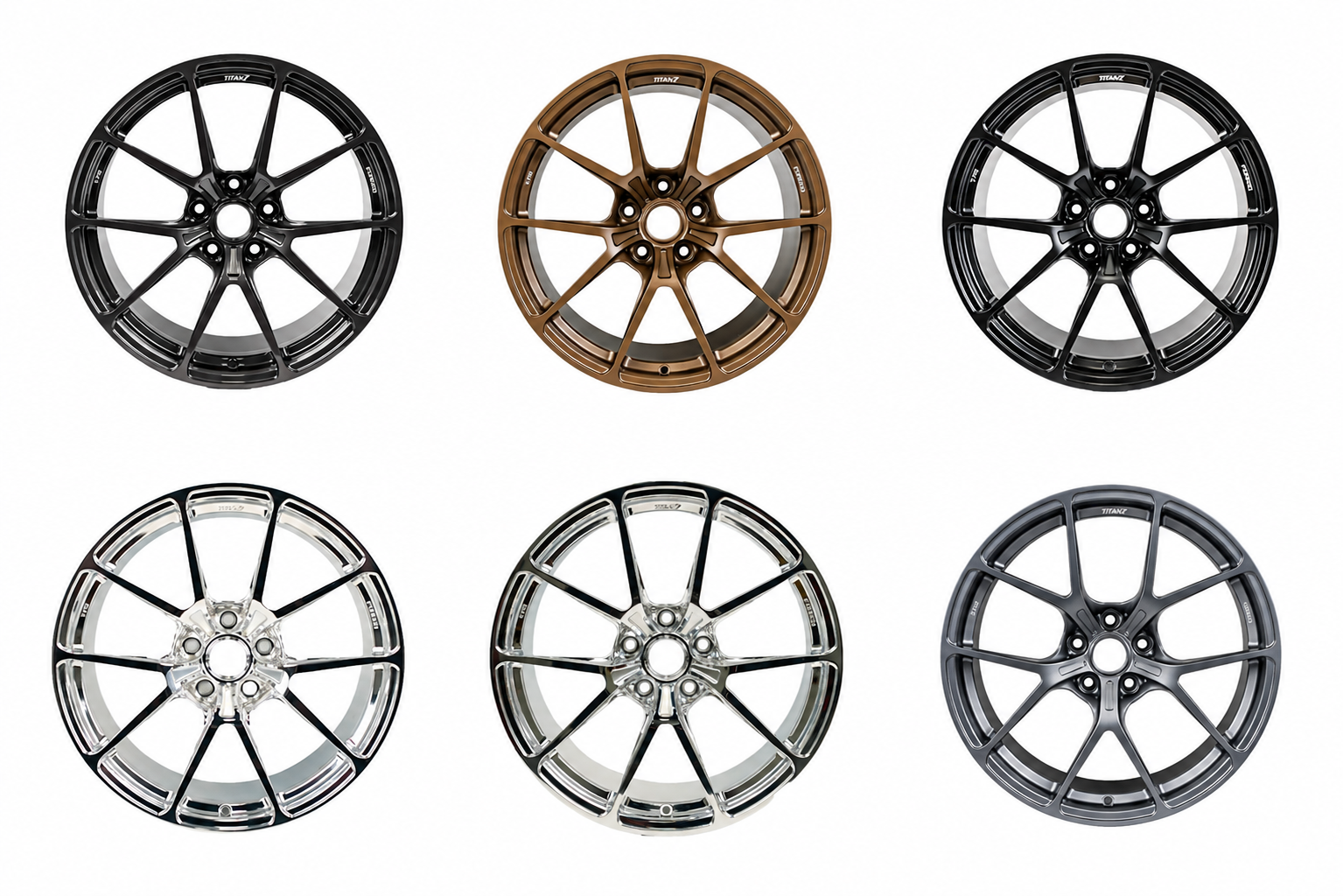 C8 Stingray Track Wheels - Titan 7 T-P5 18x10.5 19x12 5x120
