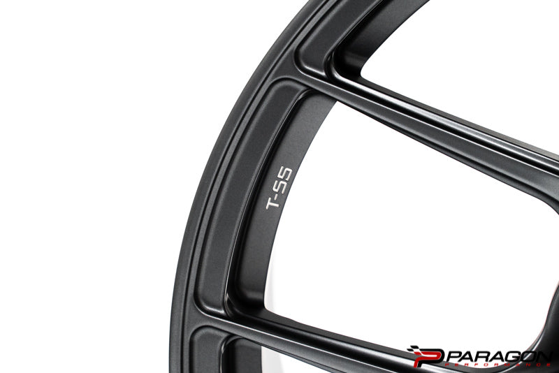 Titan 7 T-S5 19x9,20x11.5 5x120 Chevrolet C8  Corvette - Satin Titanium 